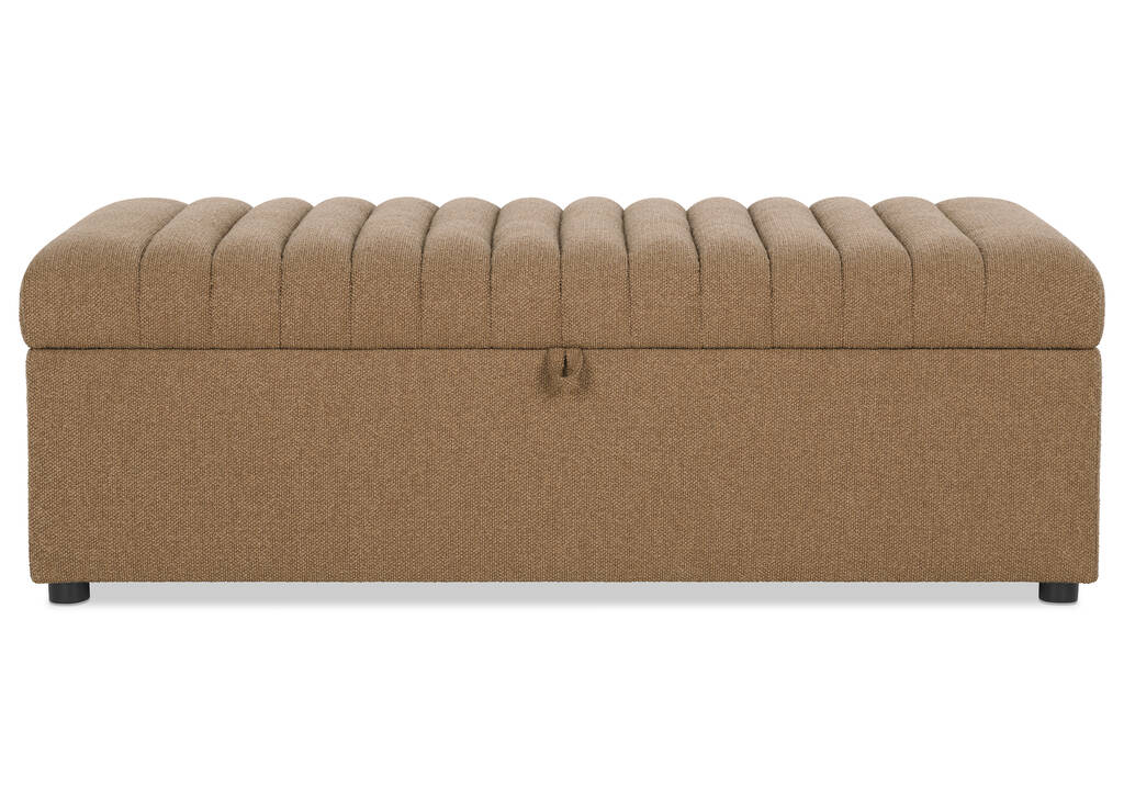 Lillian Storage Ottoman -Ruby Walnut