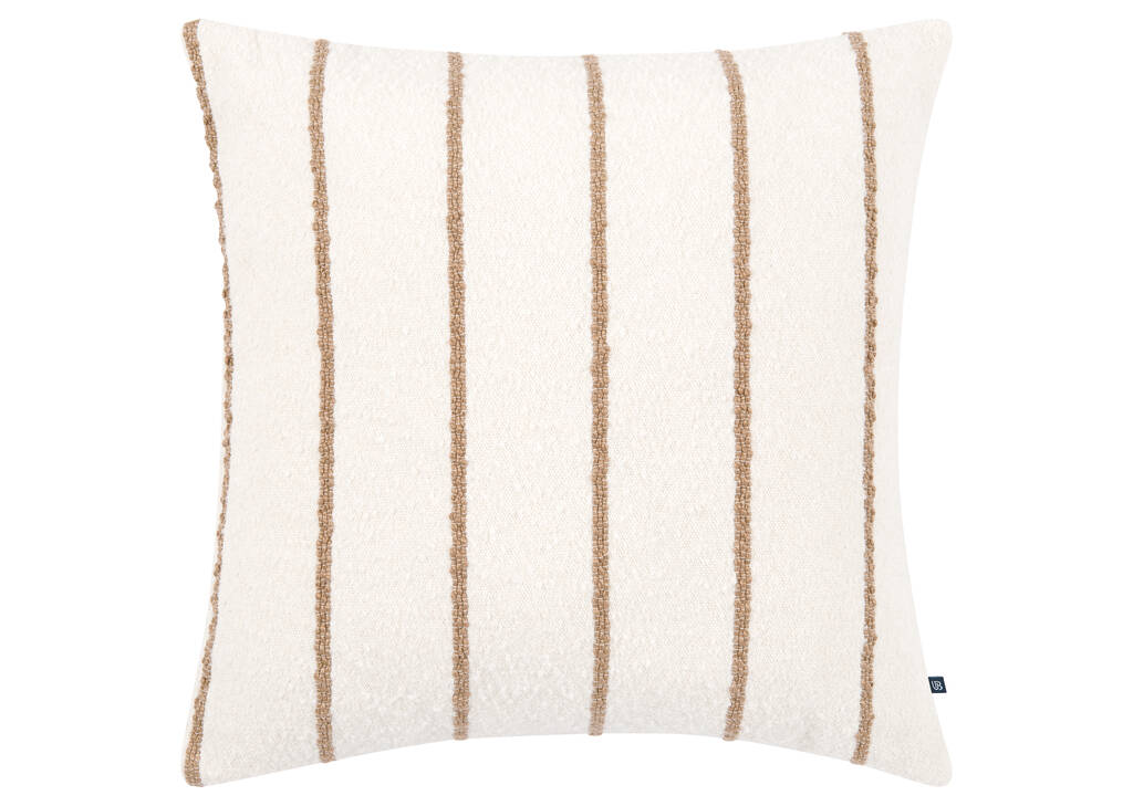 Avena Striped Pillow 20x20 Ivory/Caramel