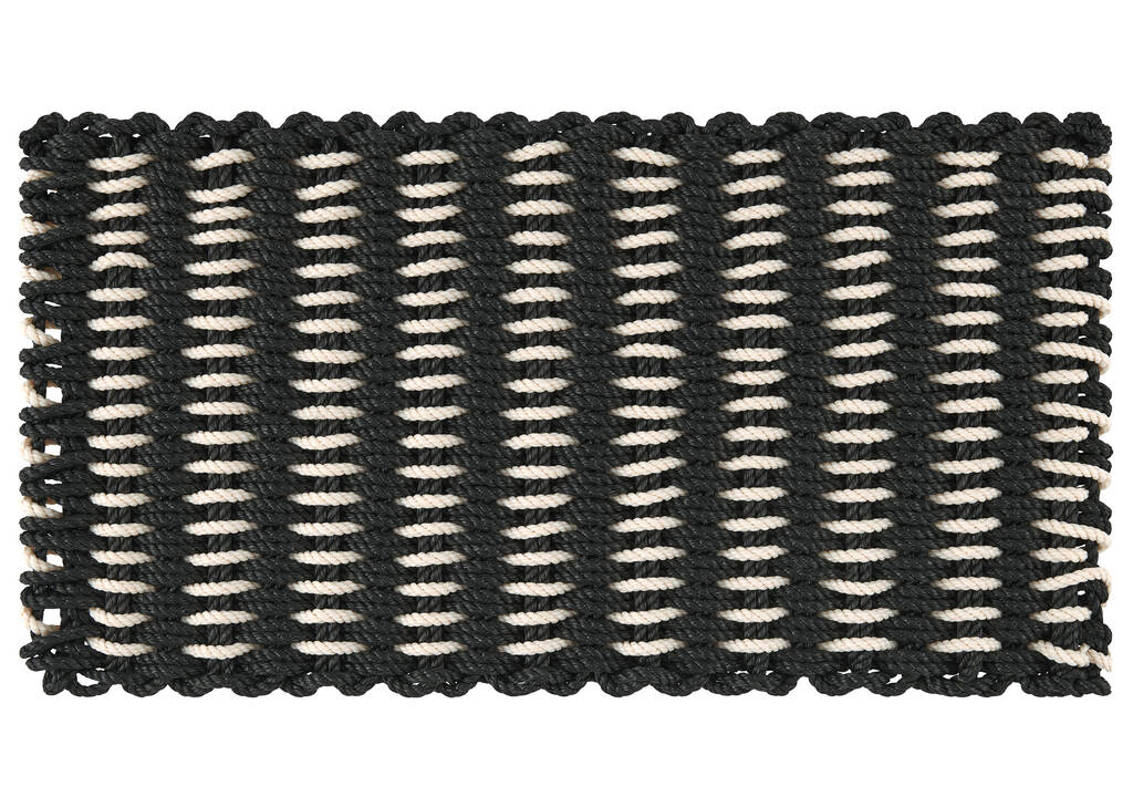 Rope Weave Doormat Black/Ivory