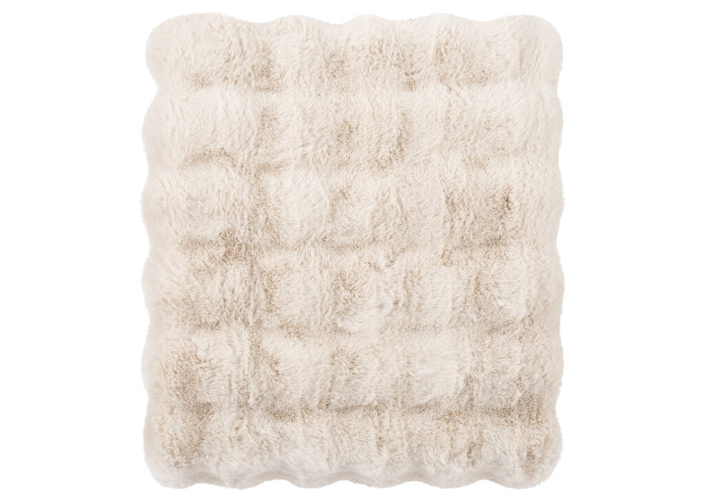 Zoey Faux Fur Throw Oyster