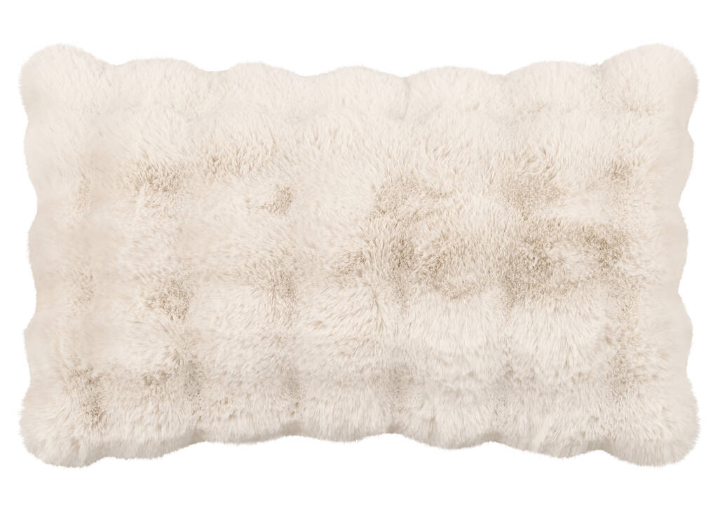 Zoey Faux Fur Pillow 14x24 Oyster