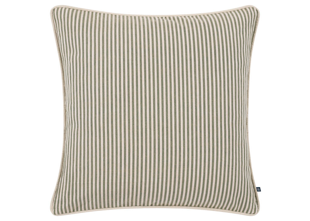 Audley Striped Pillow 20x20 Green/Beige